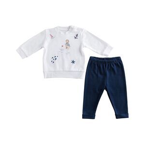 Andywawa Girls  Sailor Bear Outfit, White